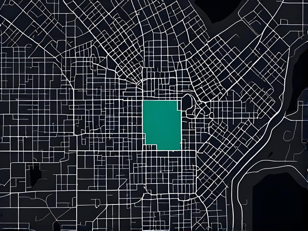 Mappa statica stilizzata di Vicolo del Gelsomino a Roma con il quartiere circostante evidenziato
